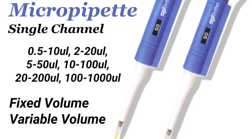 Micropipette manufacturer in Kerala, India Sscientifique Sscientifique Micropipettes 5–50 µL, 10–100 µL, 100–1000 µL